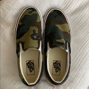 Camo Slip On Vans